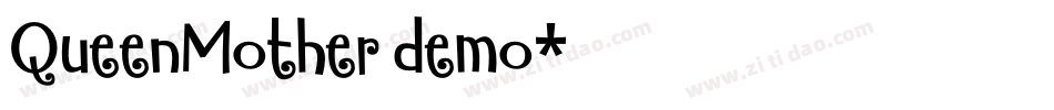 QueenMother demo字体转换